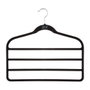 5Five Perchas para Pantalones, 44.8 x 41.5 cm, Set de 2 Unidades, Negro, ABS + Nylon