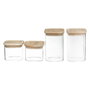 5Five Set de 4 botes de cocina herméticos apilables
