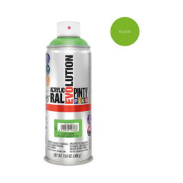 Pinty Plus Pintura Acrílica Spray Evolution F136 Verde Fluorescente 520 cc