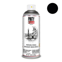 Pinty Plus FJ104 Pintura en Spray para Forja Negro 520cc - Efecto Hierro Antiguo, Alta Durabilidad