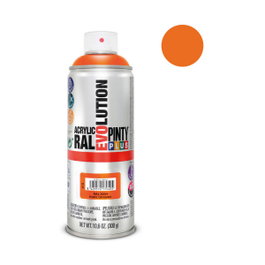 Pinty Plus Pintura acrílica spray Evolution RAL 2004 Pure Orange 520 cc