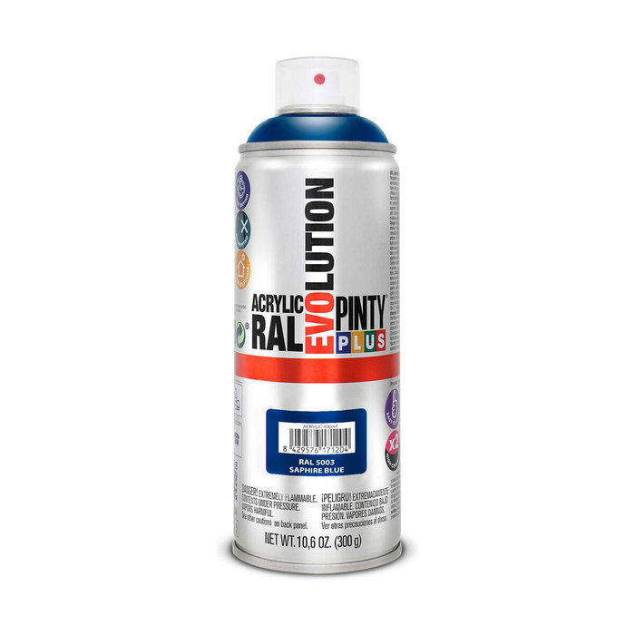 Pinty Plus Pintura acrílica spray evolution RAL 5003 azul zafiro 520 cc Pinty Plus Pintura acrílica spray evolution RAL 5003 azul zafiro 520 cc