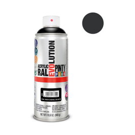 Pinty Plus Pintura Acrílica Spray Evolution RAL 9004 Negro Señales 520 cc