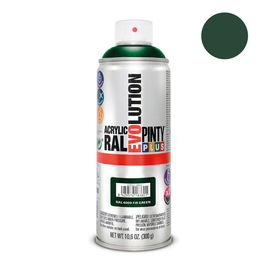Pinty Plus Pintura acrílica en spray Evolution Ral 6009 Fir Green, secado ultra rápido, 520 cc, 300 g