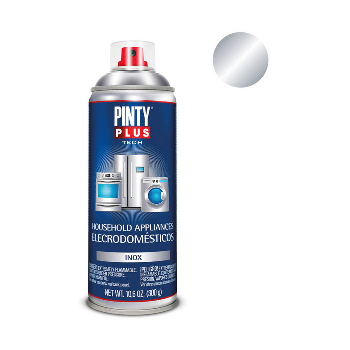 Pinty Plus Pintura en spray electrodomésticos inox E150 520cc Pinty Plus Pintura en spray electrodomésticos inox E150 520cc