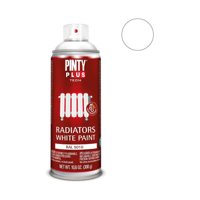 Pinty Plus Esmalte spray tech 520 cc radiador RAL 9010 blanco Pinty Plus Esmalte spray tech 520 cc radiador RAL 9010 blanco