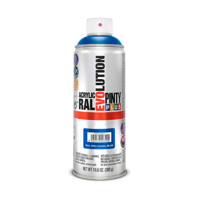 Pinty Plus Pintura acrílica spray evolution RAL 5005 azul señales 520 cc Pinty Plus Pintura acrílica spray evolution RAL 5005 azul señales 520 cc