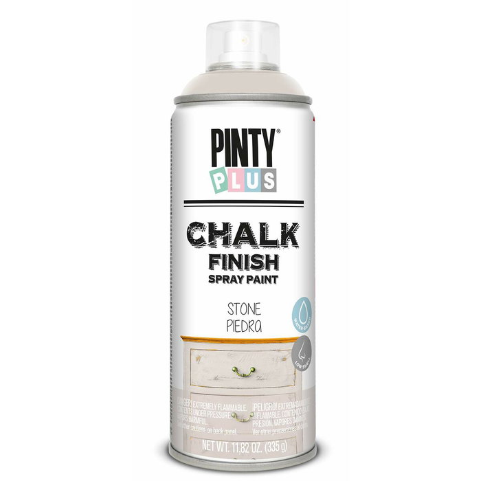 Pinty Plus Pintura en spray chalk 520cc piedra Pinty Plus Pintura en spray chalk 520cc piedra
