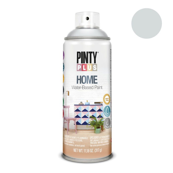 Pinty Plus HM120 Pintura Acrílica Spray Home Water-Based 520 cc Foggy Blue Pinty Plus HM120 Pintura Acrílica Spray Home Water-Based 520 cc Foggy Blue