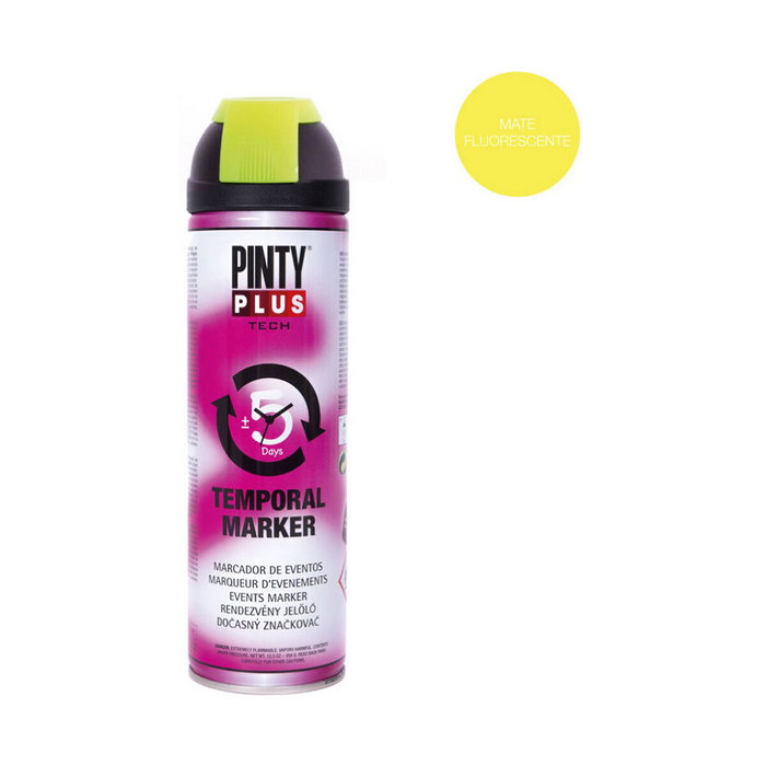 Pinty Plus Pintura temporal en spray amarillo T146 650 cc