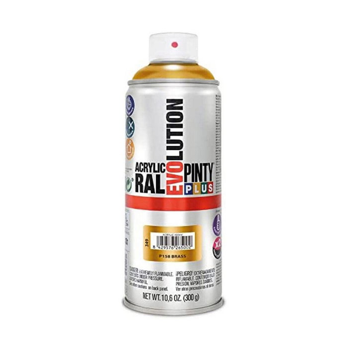 Pinty Plus Pintura acrílica spray evolution latón 520 cc P158 Pinty Plus Pintura acrílica spray evolution latón 520 cc P158