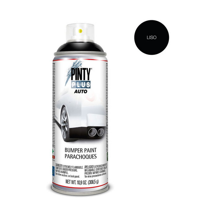 Pinty Plus Pintura en spray auto 520 cc bumper liso bl104 negro