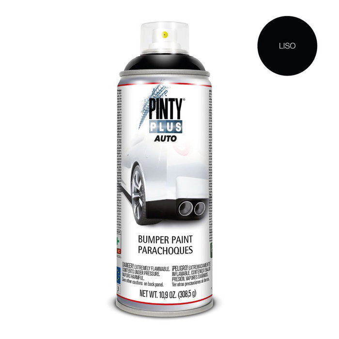 Pinty Plus BL104 Pintura en Spray para Bumper Liso, Negro, 520 cc Pinty Plus BL104 Pintura en Spray para Bumper Liso, Negro, 520 cc