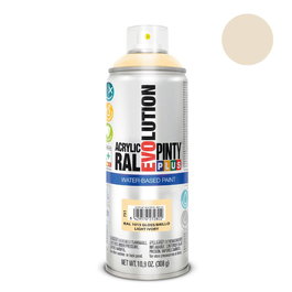 Pinty Plus Pintura Acrílica en Spray Evolution Water-Based 520 cc RAL 1015 Marfil Claro Base Agua