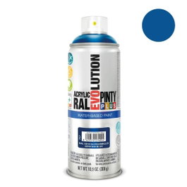 Pinty Plus Pintura acrílica spray evolution water-based 520 cc RAL 5010 azul genciana