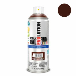 Pinty Plus Pintura acrílica spray Evolution water-based 520 cc RAL 8017 chocolate