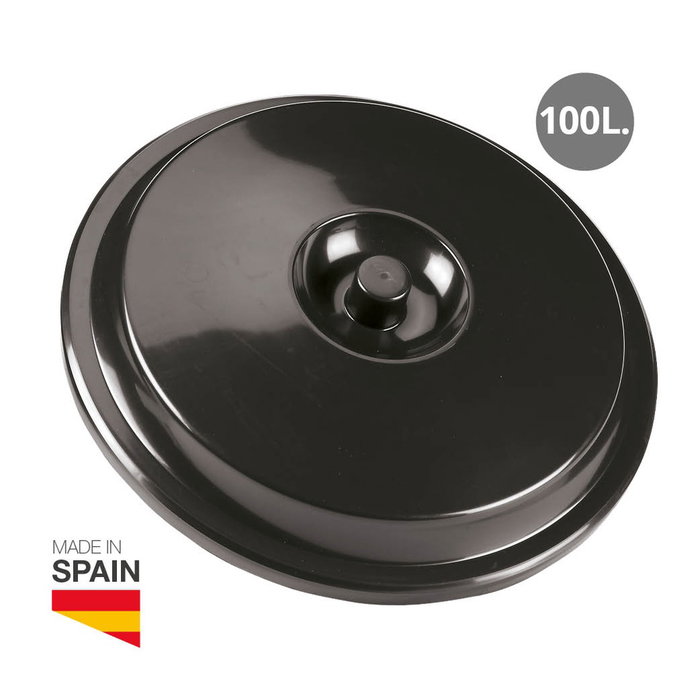 Sp Berner Tapa negra de polipropileno para cubo de basura 100 l Sp Berner Tapa negra de polipropileno para cubo de basura 100 l