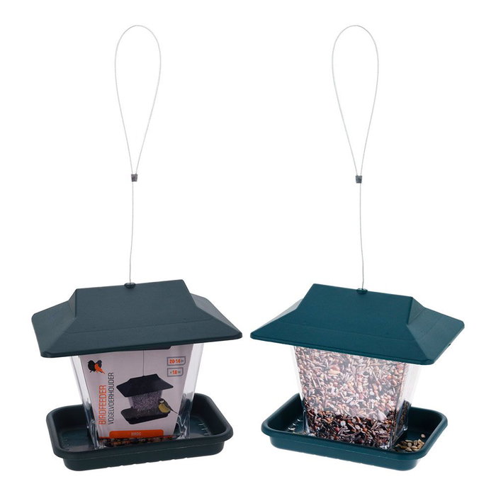 Ipae Progarden Comedero para Pajaros Verde 20x14x18 cm