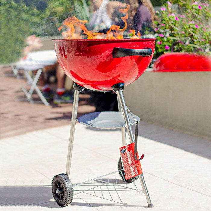 Barbacoa esférica ø47x90cm con termómetro