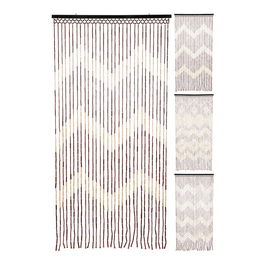 Home & Styling Cortina de Bambú para Puerta 90 x 180 cm Variados con Barra Negra