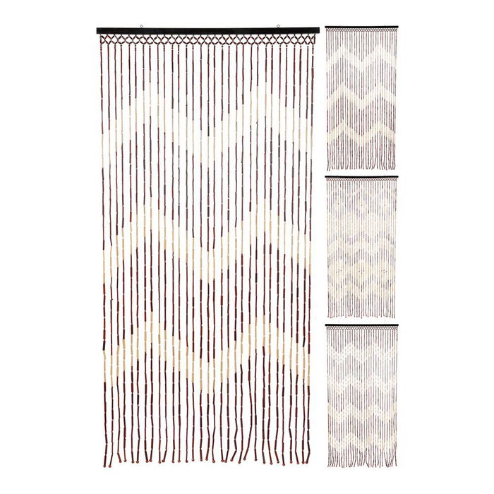 Home & Styling Cortina de Bambú para Puerta 90 x 180 cm Variados con Barra Negra
