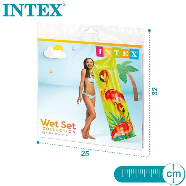 Intex Colchoneta 5 Tubos Fashion 183x69 cm - Modelos Surtidos