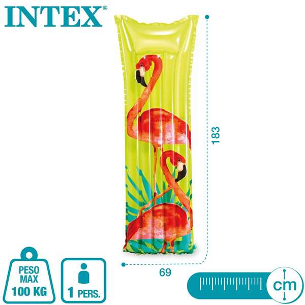 Intex Colchoneta 5 Tubos Fashion 183x69 cm - Modelos Surtidos
