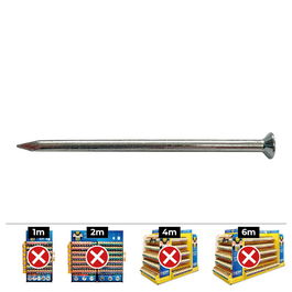 Celo Caja 500 unid. Puntas Clavo Acero Zincado ø2,5x25mm Referencia 92525CPQ