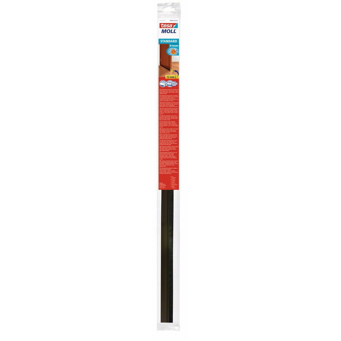Tesa Burlete bajo puerta PVC marrón 37 mm x 1 m