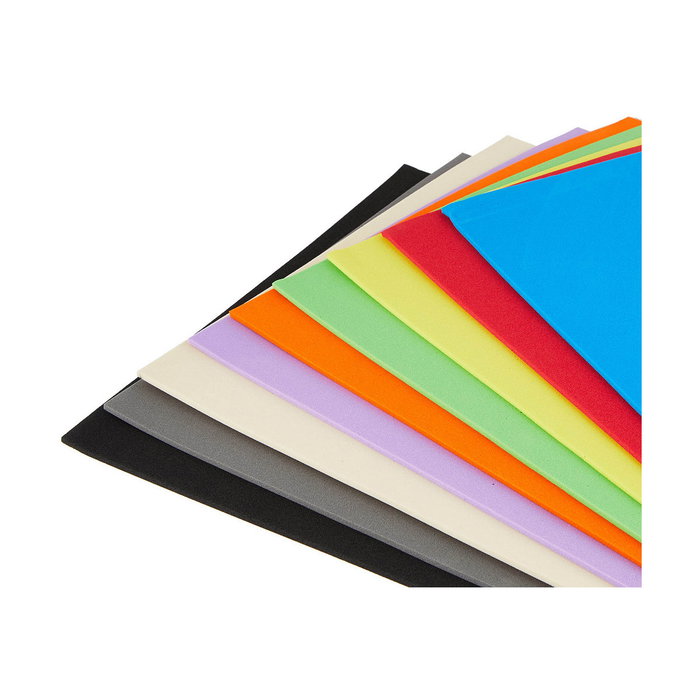 APLI Pack de 10 Láminas de Goma EVA A4 Colores Surtidos 2 mm