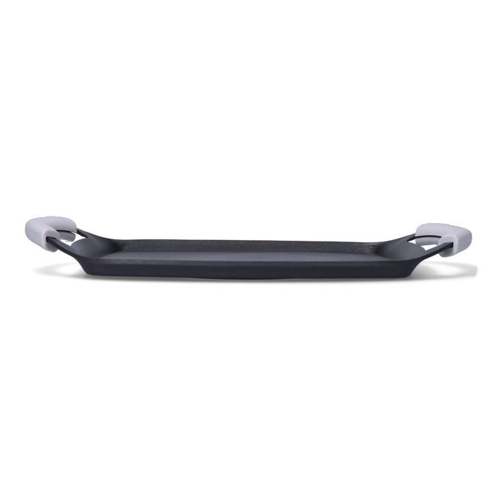 Fagor Fundigrill Plancha / Parrilla de Aluminio 26 x 20 cm con Asas de Silicona Termoaislantes