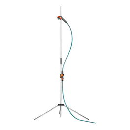 Gardena Ducha de Jardín Trio sobre Trípode 220 cm, con Manguera de 1.3 m y Ajuste de Chorro