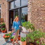 Gardena Kit manguera espiral flexible de riego 10m con pistola multichorro y accesorios