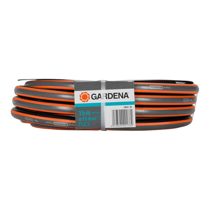 Gardena Manguera Flex Modelo ø15 mm (5/8 pulg) 15 m, Tratamiento Anti UV, Resistencia 25 bar Gardena Manguera Flex Modelo ø15 mm (5/8 pulg) 15 m, Tratamiento Anti UV, Resistencia 25 bar