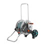 Gardena AquaRoll M Carrete de manguera de rueda de metal con 25 m de manguera de 15 mm