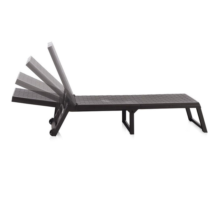 Sp Berner Tumbona plegable Dream color wengue 58 x 42 x 199 cm