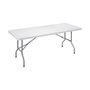 Edm Mesa plegable de 180 x 74 x 74 cm en blanco