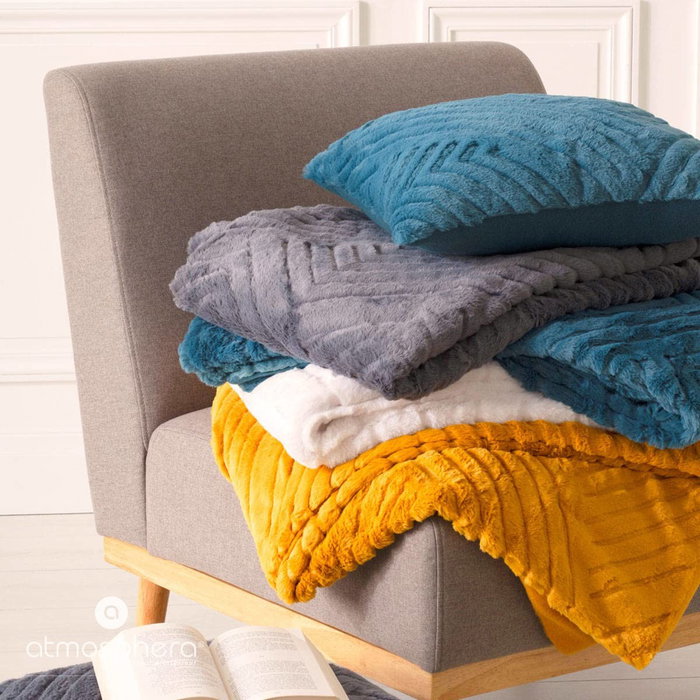 Atmosphera Manta Winter Rhombus Gris 230 x 180 cm