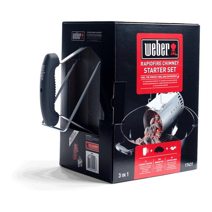 Weber Kit de encendido Rapidfire con 2 kg de briquetas y cubos de arranque