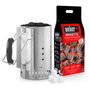 Weber Kit de encendido Rapidfire con 2 kg de briquetas y cubos de arranque