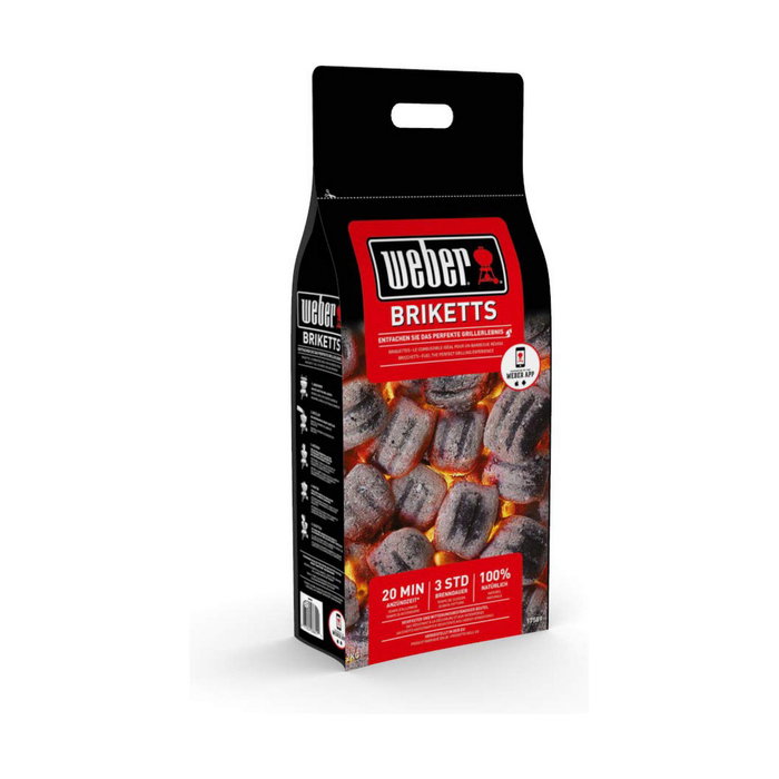Weber Kit de encendido Rapidfire con 2 kg de briquetas y cubos de arranque