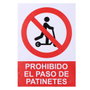 Normaluz Señal adhesiva Prohibido acceder con patinete 21x30cm