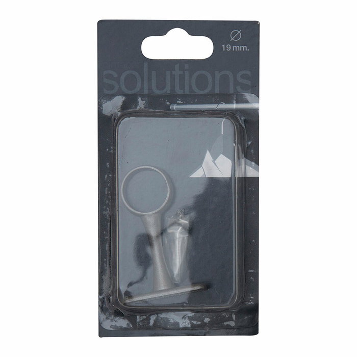 Cintacor - Stor Planet Soporte para barra de armario ø19 mm, central, gris plomo