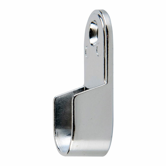 Cintacor - Stor Planet Soporte para barra de armario ovalada entre paredes, cromado, 2 uds Cintacor - Stor Planet Soporte para barra de armario ovalada entre paredes, cromado, 2 uds