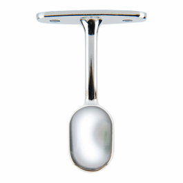 Cintacor - Stor Planet Soporte para barra de armario ovalada terminal cromado 25 x 15 mm
