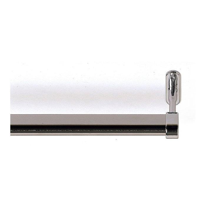 Cintacor - Stor Planet Soporte Armario Terminal Ovalado Cromado 2 Unidades 2,5 x 1,5 cm Acabado Brillo