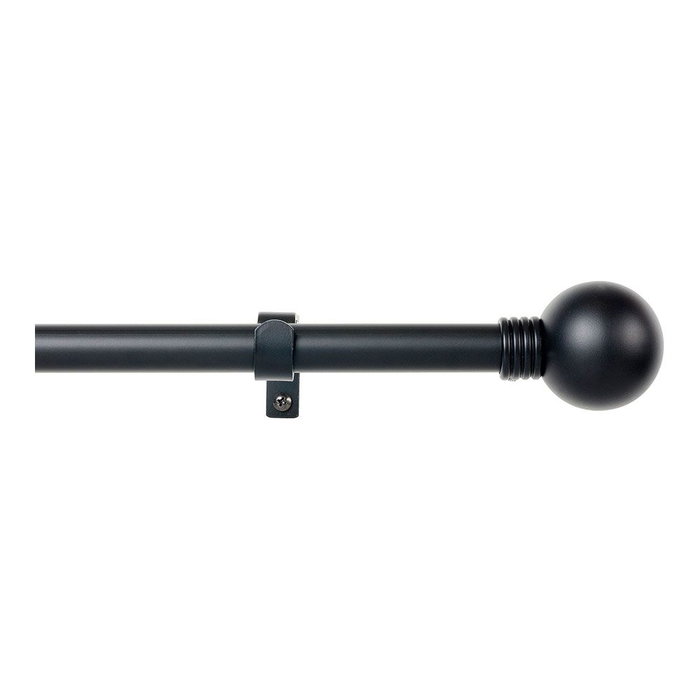 Cintacor - Stor Planet Kit Barra Cortina Anillo Negro Extensible 110-200 cm Acabado Satinado Cintacor - Stor Planet Kit Barra Cortina Anillo Negro Extensible 110-200 cm Acabado Satinado