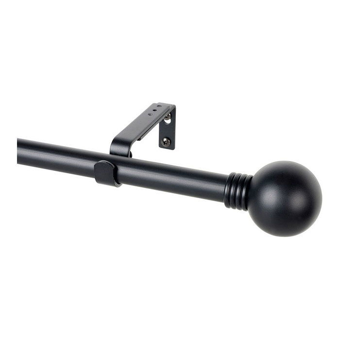 Cintacor - Stor Planet Kit Barra Cortina Anillo Negro Extensible 110-200 cm Acabado Satinado Cintacor - Stor Planet Kit Barra Cortina Anillo Negro Extensible 110-200 cm Acabado Satinado