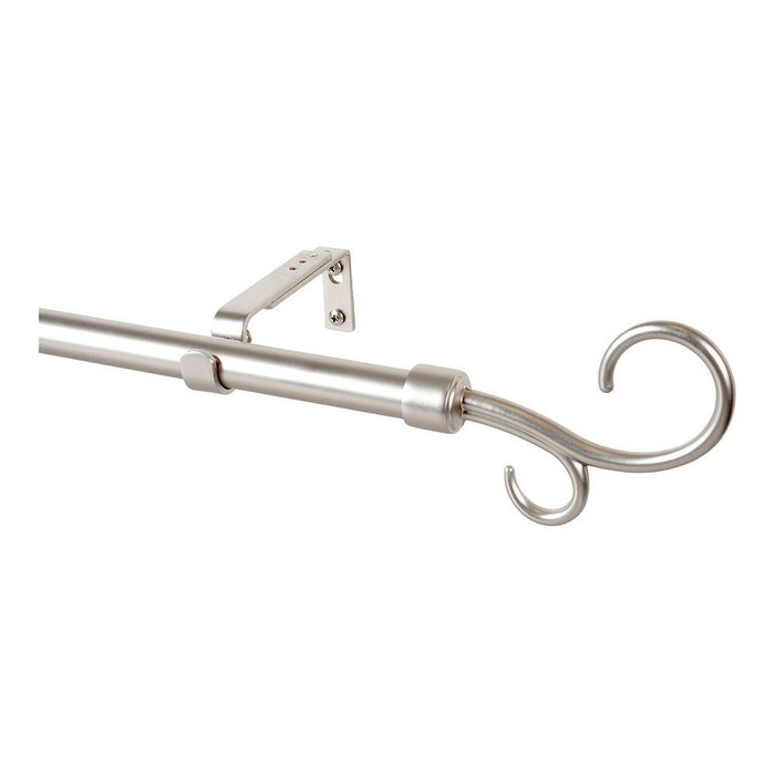 Cintacor - Stor Planet Kit Barra Cortina Báculo Plata Extensible 160-300 cm Acabado Satinado Cintacor - Stor Planet Kit Barra Cortina Báculo Plata Extensible 160-300 cm Acabado Satinado