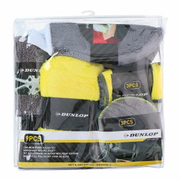 Dunlop Set de limpieza para coches/motos 9 piezas